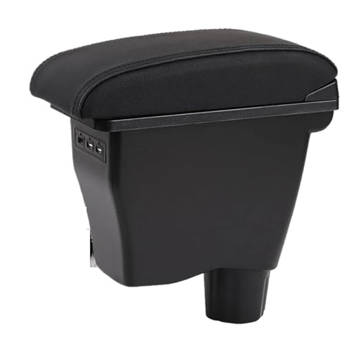 Questo box per bracciolo è progettato con spazio di archiviazione a doppio strato, ampio spazio di archiviazione in modo da poter facilmente inserire i tuoi effetti personali e mantenere la tua auto in ordine, Realizzato in resistente ABS e pelle PU, confortevole al tatto, non facile da indossare e lunga durata.