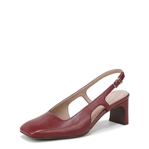 Naturalizer Women's Carmen Pump Cranberry Red Leather 9 M
