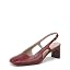 Cranberry Red Leather