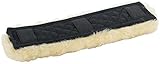 genickschoner pferd gel mit 2 Gummis zu befestigen Harry\'s Horse Lammfell Genickschoner für Halfter oder Trense schwarz-Natur