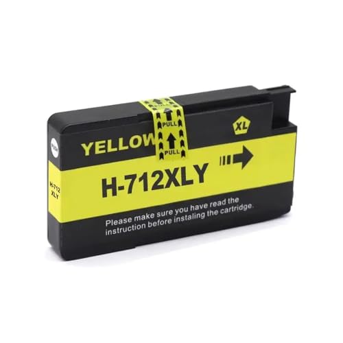 Cartouche 712XL jaune de haute précision pour tracés impeccables DesignJet T650 T250