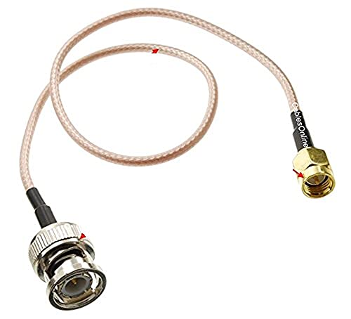 CablesOnline, 1ft. SMA Male to BNC Male RG316 Coax Low Loss RF Cable, RF-MB101