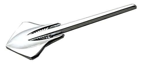 Image of Pair Set Carbon Flash Stingray Mako Shark Emblems 3D Badge Nameplate Repalcement for C2 C3 & C7 Corvette (Chrome)