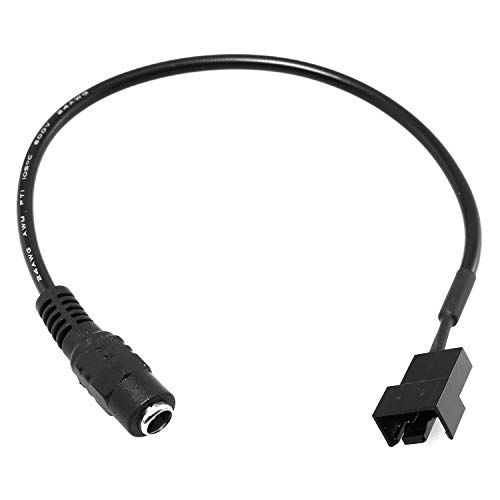 Image of DGZZI 5.5x2.1mm DC Female Plug to 4Pin Male PC Fan Power Supply Adapter