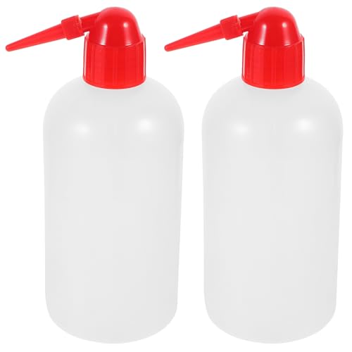NUOBESTY - NUOBESTY Lot de 2 Pissettes Graduées de Laboratoire 500 Ml en Plastique Robuste Flacons Laveurs à Col Étroit pour Liquide Nettoyage Précis et Usage en Laboratoire Scientifique