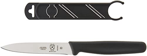 Image of Mercer Culinary Bar Knife,Black, 4 inch Plain Edge, Pointed Tip
