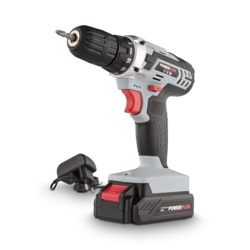 Powerplus Perceuse-Visseuse sans Fil POWC1051 - Tournevis 12V, 1.3Ah Batterie, Chargeur, Mallette...