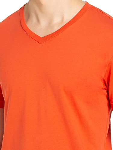 Image of Jockey 2726 Men's Super Combed Cotton Rich Solid V Neck Half Sleeve T-Shirt