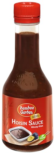 Bamboo Garden - Hoisin Sauce | Süß-würzige Würzsauce zum Marinieren | Auch als Barbecue-Sauce für Gegrilltes | 200 ml in der Glasflasche