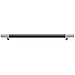Atlas Homewares 282-BL-CH Zanzibar Black Leather Pull, Polished Chrome