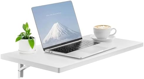 VEVOR Wall Mounted Folding Table, 47.2 x 19.7 inches Wall Mount T...