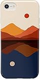 Casely iPhone SE (2020 & 2022) Case | Opposites Attract | Day & Night Colorblock Mountains Case