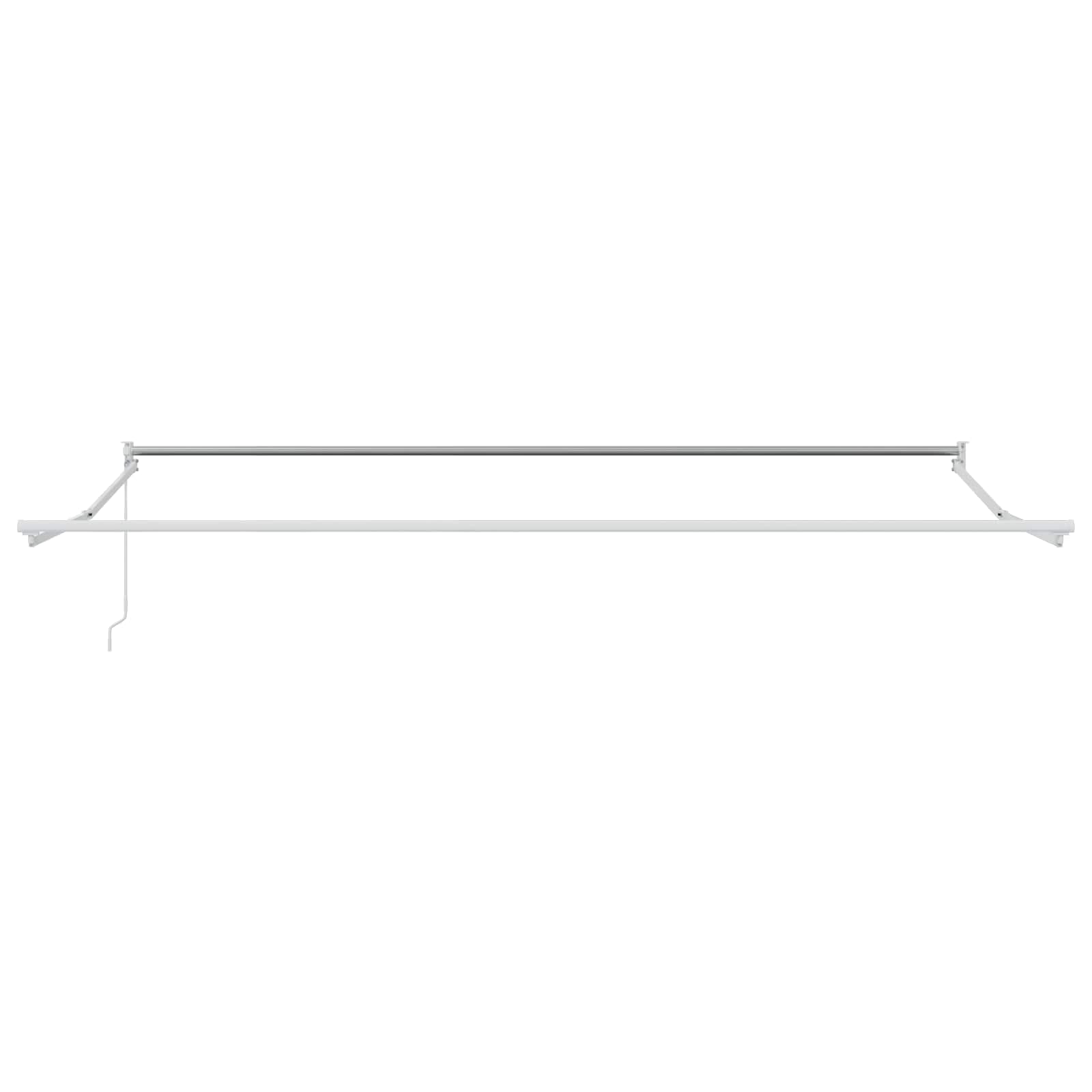 Cadre de parasol terrasse 4x2m en aluminium blanc avec montage facile