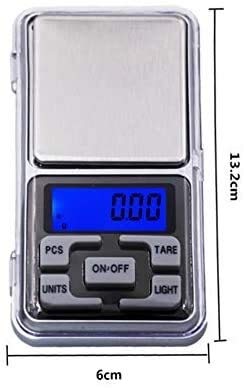 Miniatura 5 de Digital Pocket Jewelry Scale High Precision Milligram Scale Steelyard 1.1lb500g (0.01g) Reloading for Jewelry and Gems Small Electronic Scale