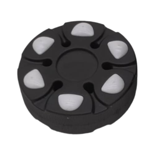 QSTDGVPW Roller Hockey Puck, Street Hockey Puck, Hockey Ball for Training Match Game, Black