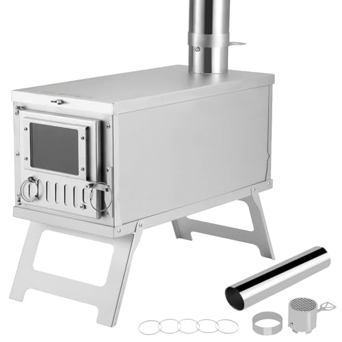 ¡Horno de leña desmontable en acero 304! ¡Solo 3 kg de peso! Solución todo en uno para barbacoa, cocina y calefacción segura en exteriores. ¡Imprescindible para camping!