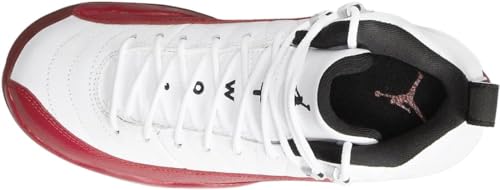 Air Jordan 12 Retro Big Kids Shoes Size-5 White/Black-Varsity Red3