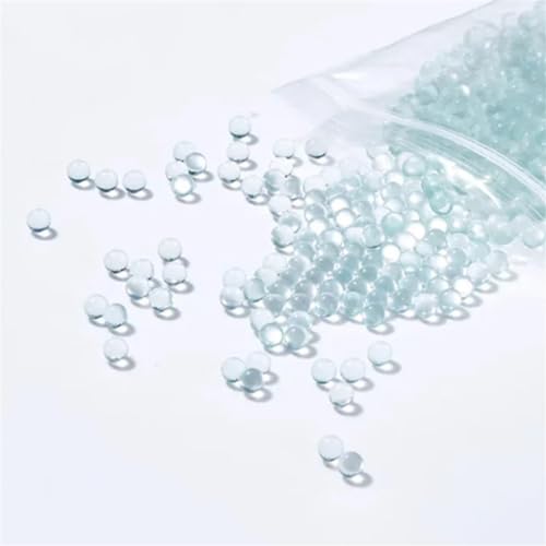 ECYC Ltd 1000 Pcs 4mm Solid Glass Beads Glass Boiling Beads Clear Glass Boiling Stones Round Glass Balls for Experiment Liquid Heating