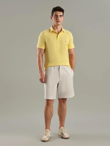 Image of Solid Slim-Fit Cotton Polo T-Shirt