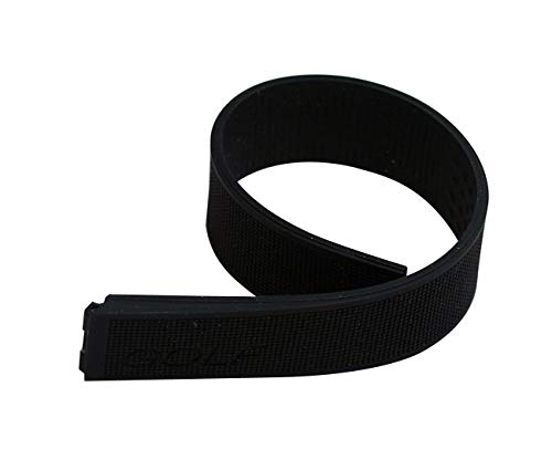 Watchstrapworld TH-GLF-01-0003 - 22 mm Black Silicone Rubber Watch Strap Compatible with TAG Heuer (Tiger Woods) Golf Watch Model Numbers WAE1110, WAE111, WAE1112, WAE1113, WAE1114