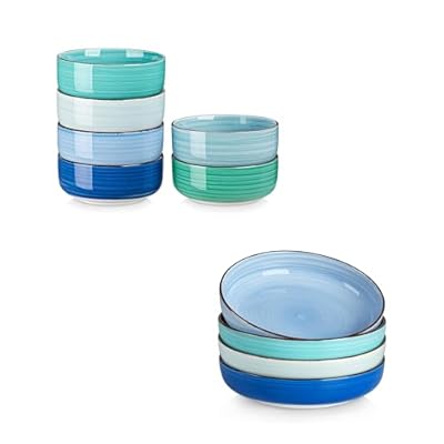 vancasso Bonita Cereal Bowls Set of 6 Bundles 46Oz Pasta Bowls Set of 4