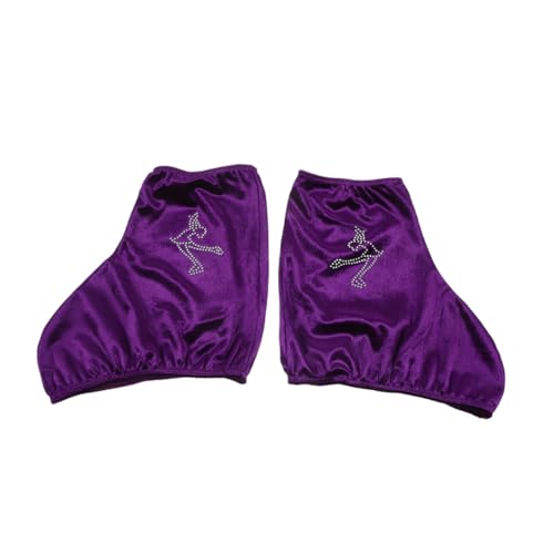 Gogogmee 1Pair Wear Resistant Ice Skate Covers Portable Boot Protectors for Hockey Figure and Roller Skates Skating Boot Covers for Adults