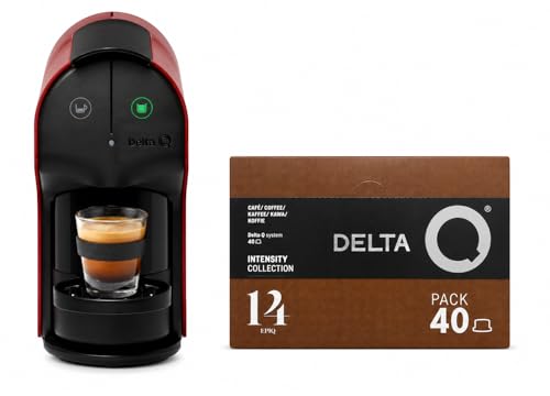 Delta Q Quick Red Coffee Espresso Machine with 40 epiQ Capsules image 3