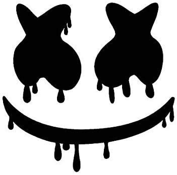 TWISTED NODEZ - Mellow Dripping EDM Black 5' Vinyl Decal Sticker for Cars LAPTOPS Walls Windows Toolbox Gift