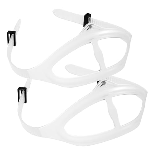 POPETPOP 2pcs Silicone Swim Eyewear Straps for Diving and Snorkeling Band Accessories for Men and Women Comfortable Fit Enhanced Visibility Diving Gear