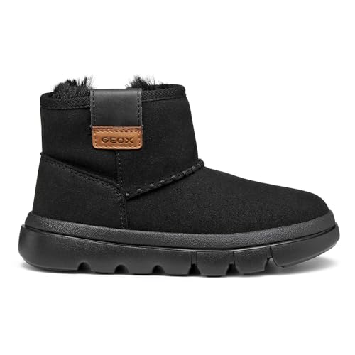 Geox J Willaboom Girl, Bota de Tobillo, Negro, 25 EU