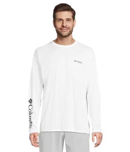 Maillot Columbia Terminal Tackle PFG pour Vos Sorties de Pêche en Mer Blanc S