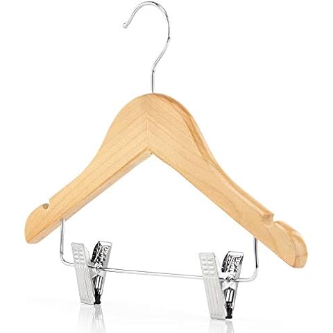 Hangerworld 12 Wooden Children's Clothes Hangers Cover