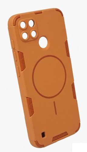Image of Shock Proof Heavy Protection Cover for Realme C21Y | 360 Degree Protection Case Cover for Realme C21Y - Orange