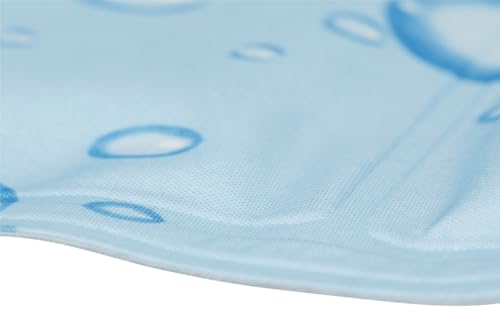 TRIXIE Kühlmatte für Hund und Katzen - M: 50 × 40 cm - kühlt für Stunden nur durch Körperkontakt - abwischbar - hellblau - 28777