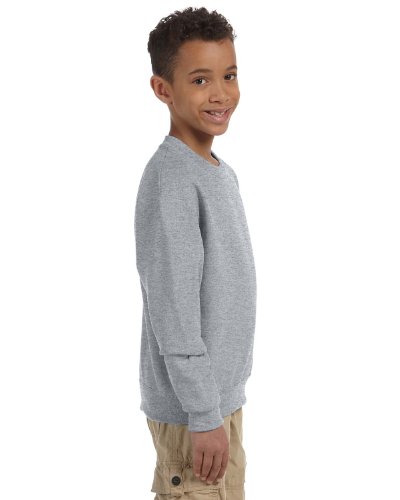 Jerzees Youth Fleece Crew Sweatshirt, Oxford, X-Large4