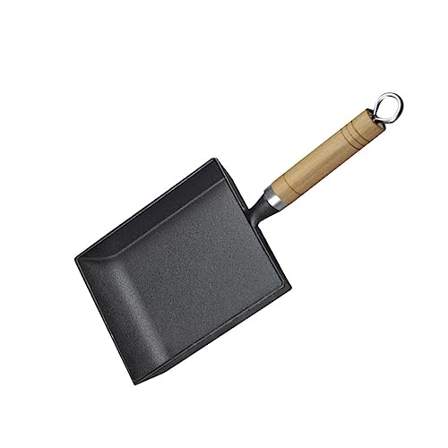 CHICAMPERA 1 pièce Poêle à Fonte Poêle à Œufs Antiadhésive Ustensile de Cuisine Multifonction pour Omelette Cuisson Barbecue et Pique
