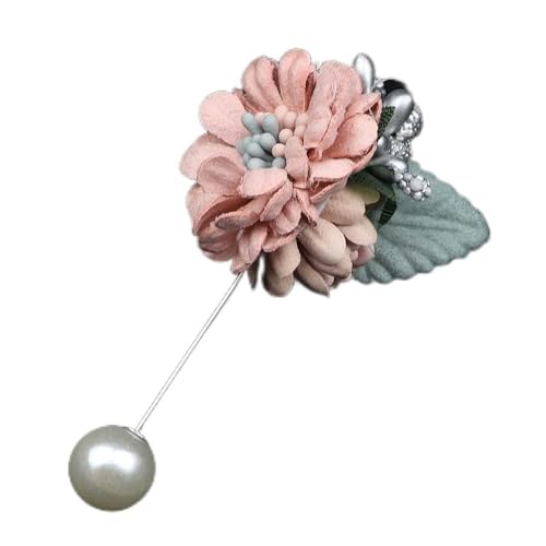 Broches florales de costume pour marié et grands dîners