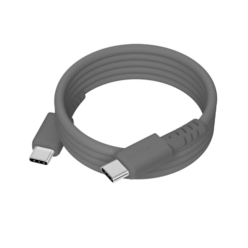 MOTTERU(モッテル) 240W対応 USB-C to USB-C 1.0m マグネットケーブル しなやかでやわらかい 断線に強い Power Delivery EPR iPhone Air 17 17Pro 16 15 iPad Macbook ノートPC対応 スモーキーブラック MOT-MGCC100-BK