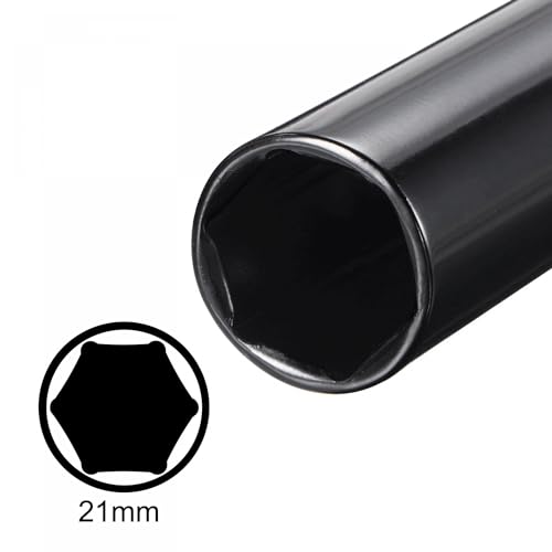 Image of TA-VIGOR 1 /2 Drive by 21mm Deep Impact Socket, 6 Inch Length Durable Reliable CR-V Steel, 6-Point Metric Sizes for Home Car Repair