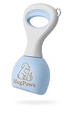 HugPaws Dog Poop Scooper – Compact Short Handle, Durable Non-Stick, Easy Clean, Portable Waste Picker for Dogs (Blue)