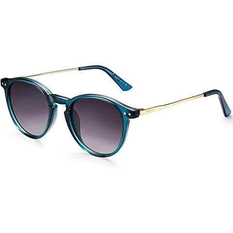 AVAWAY Retro Vintage Round Sunglasses for Women Polarised UV Protection Ladies Eyewear for Photography Wandern Travelling Driving,Category 3 Cover