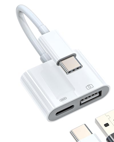 Adaptador USB C a USB 3.0 (2en1) Cable OTG Tipo C Para Apple iPhone15 Pro Max Plus Para iPad Air Mini Macbook Compatible con Samsung Conversor USBC Jack Charger Alargador Conector Thunderbolt Cargador