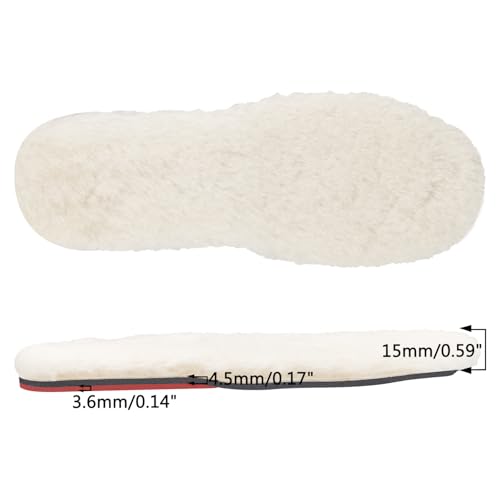 Image of Endoto Sheepskin Insoles for UGG Men Slipper Replacement Inserts(Size:Men13-EU46)