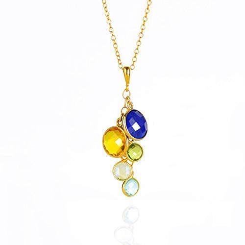 Mothers Pendant Necklace Birthstone 