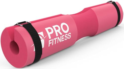 Bar Pad for Hip Thrust - Barbell Pad for Squats | Squat Pad Barbell Pad as Neck Pad for Squat Bar - Bar Pad for Squats and Shoulder Support for Lunges (Pink)