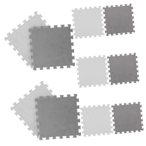 ERINGOGO 10-Piece Interlocking Soft Play Mat Baby Floor Mat Puzzle Design Non-Slip Bottom Easy to Clean for Boys and Girls Infants