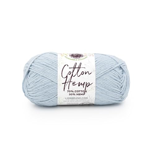 Lion Brand Yarn Cotton Hemp Soft, Durable Yarn for...