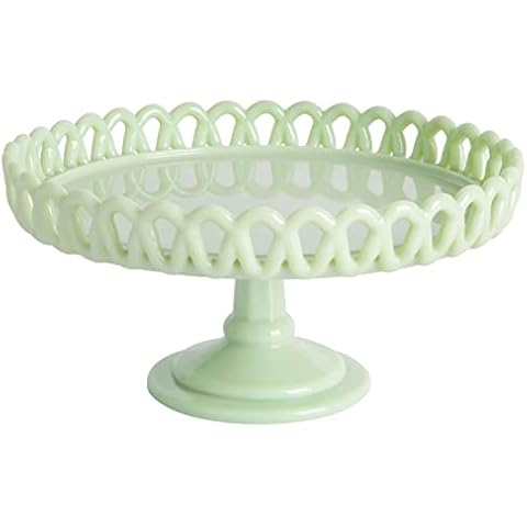 Martha Stewart, 8.5" Cake Stand, Green Cover