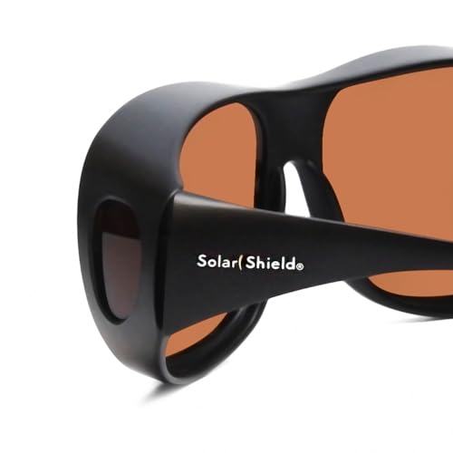 Calabria 24207E XL Fit Over Sunglasses Wear Over Glasses Black/Amber Brown Mens Womens Fitover Sunnies Trendy UV Protection4