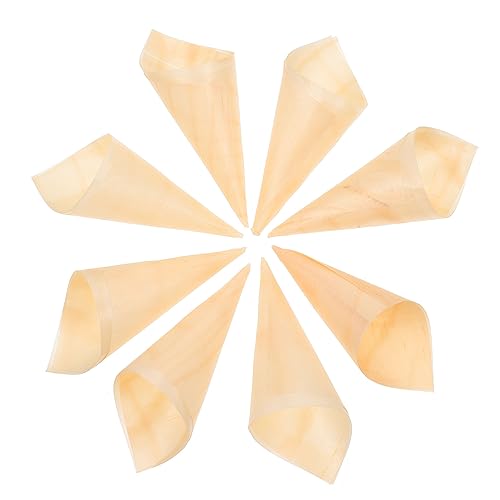 Garneck 50pcs Disposable Cones Ice Cream Candy Packaging for Parties Weddings and Events Safe Lightweight and Convenient Cones